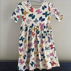 Hanna Andersson 140/10 Colorful Butterfly Print Kids Dress
